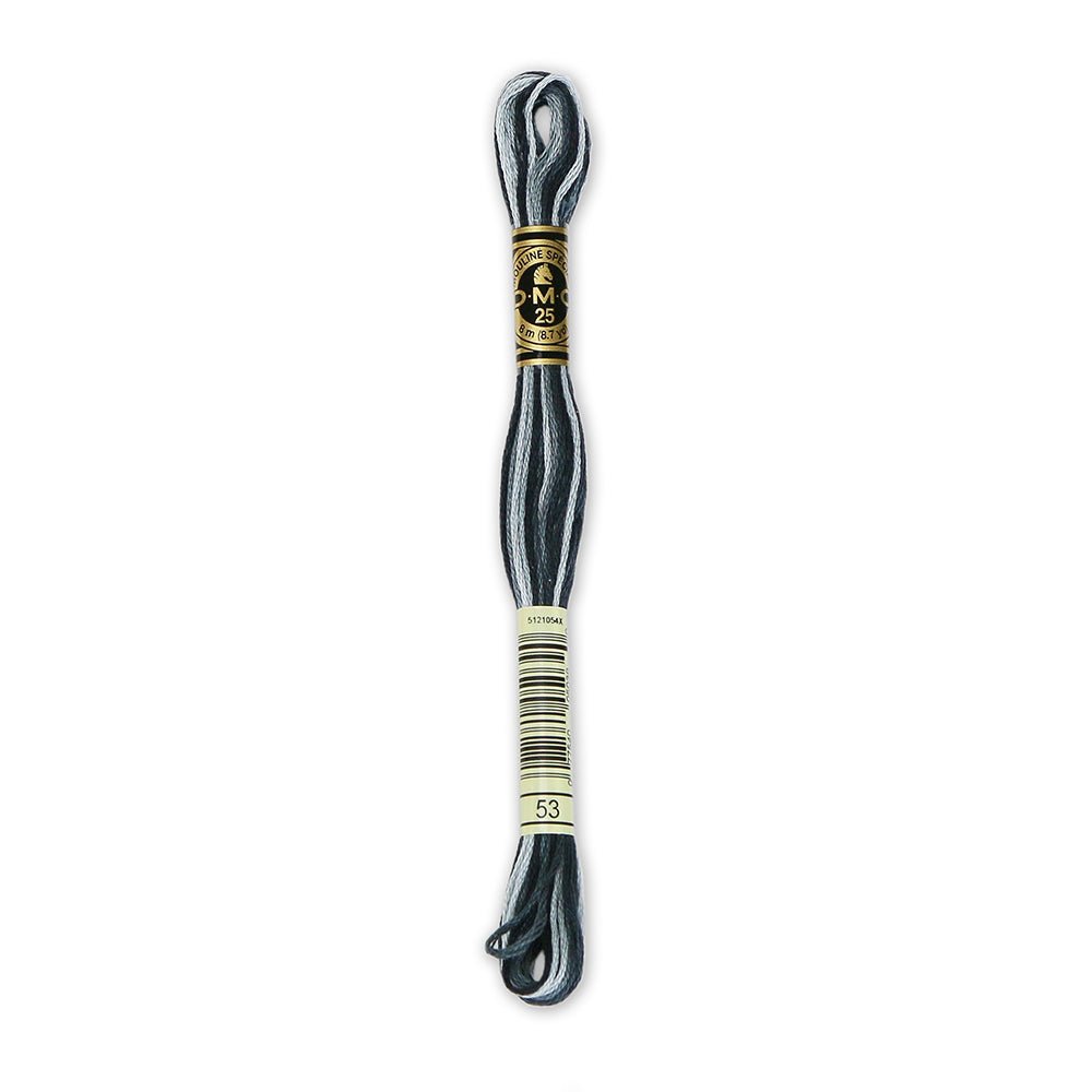 DMC6 - Strand Embroidery Floss 53 Variegated Steel GreyThread & Floss
