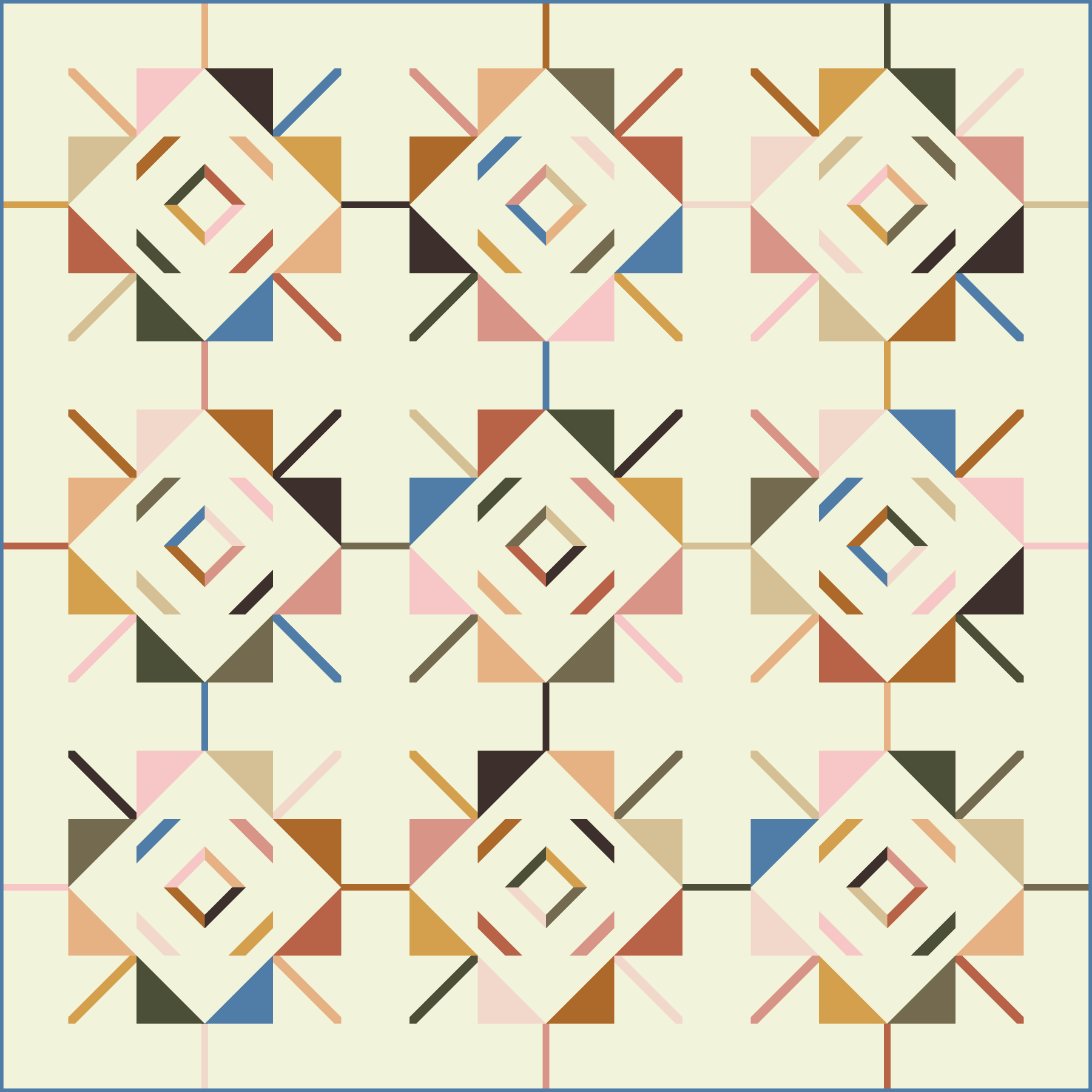 Golden Hour Gertrude's Star Fabric Kit