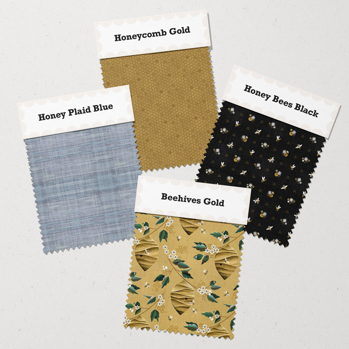 Honey Bloom Quilt Fabric Fat Quarters - Individual