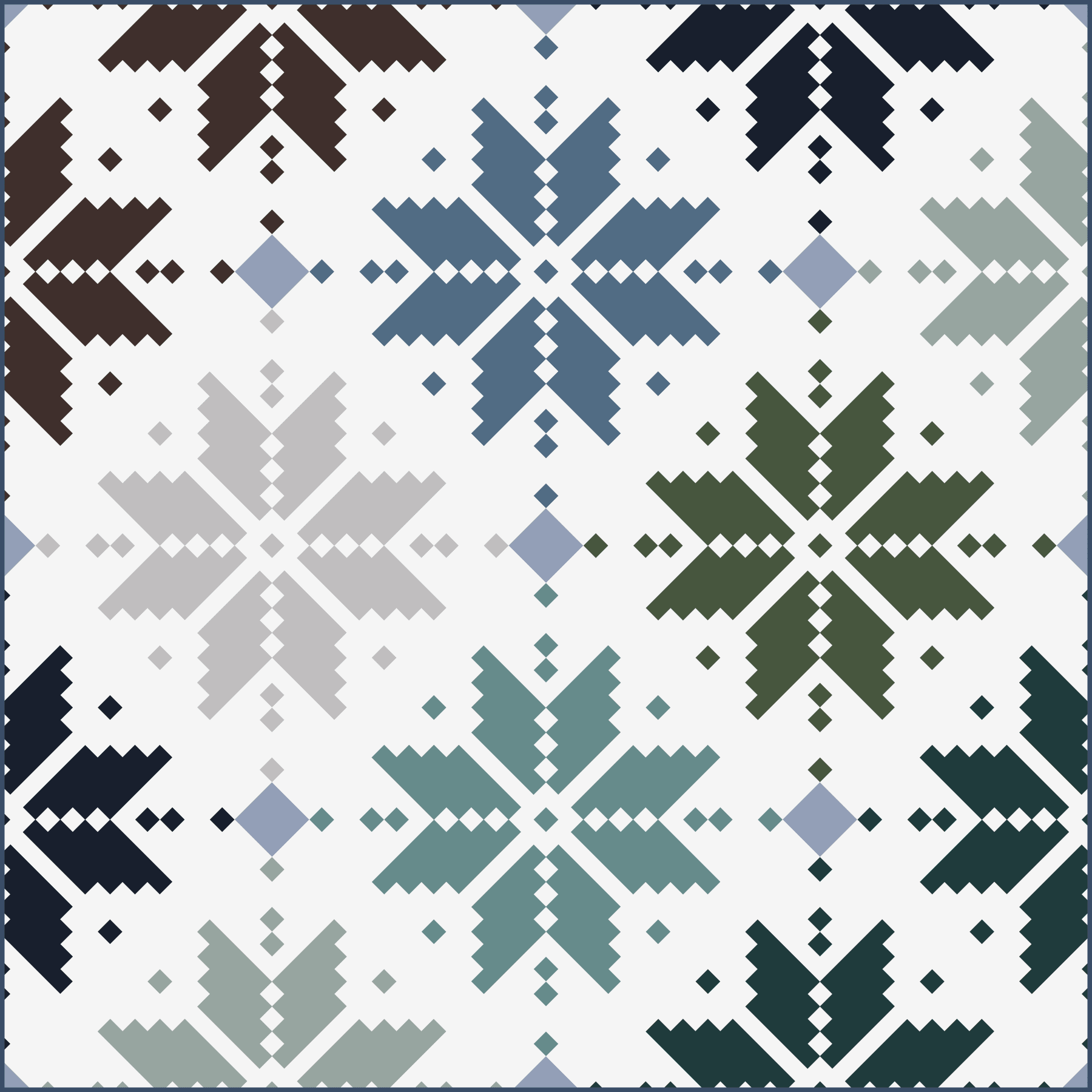 Art Gallery FabricsNorth Wind Knitted Star Fabric KitQuilt Kits