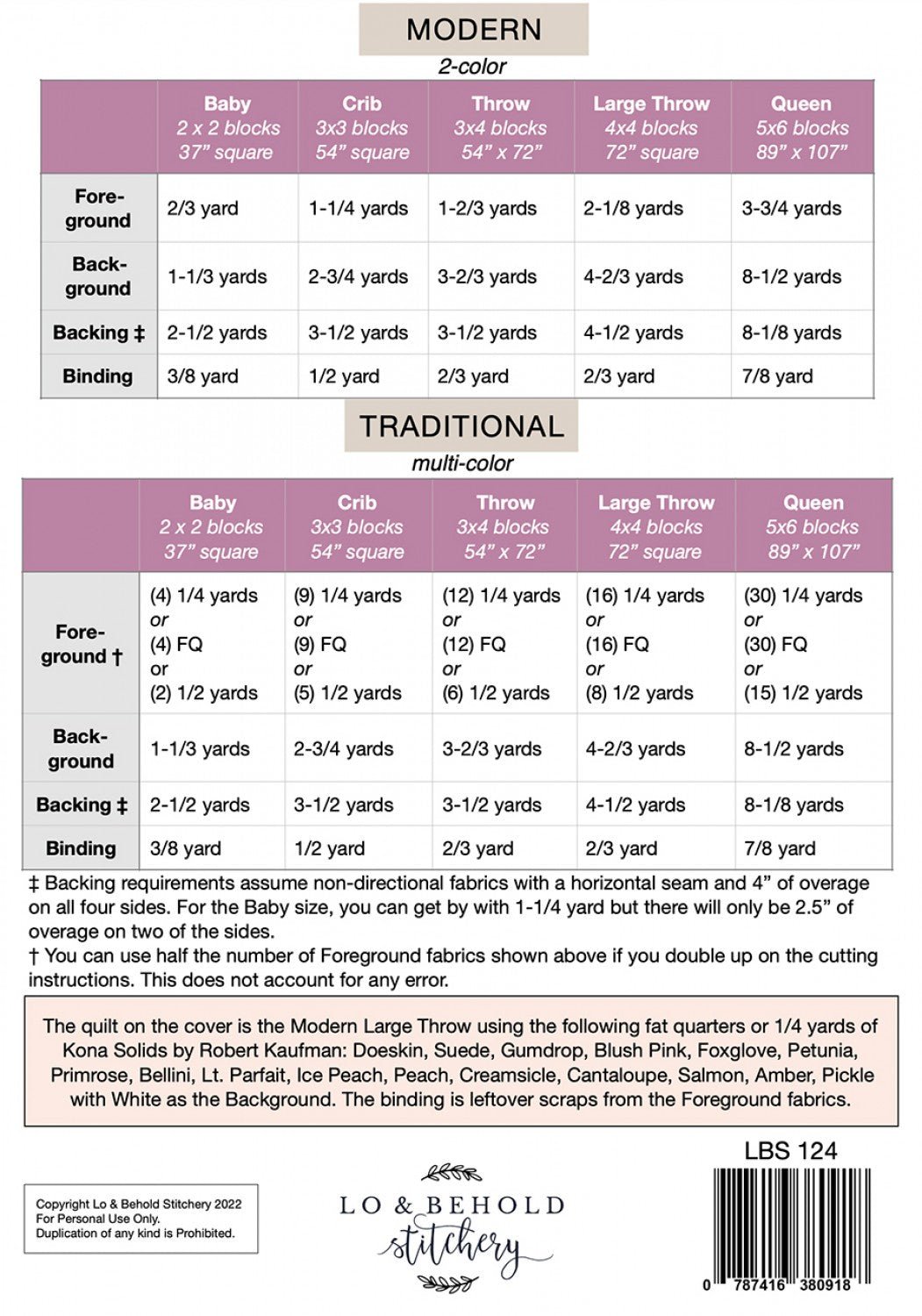 Lo & Behold Stitchery Mosaic Star Quilt Pattern