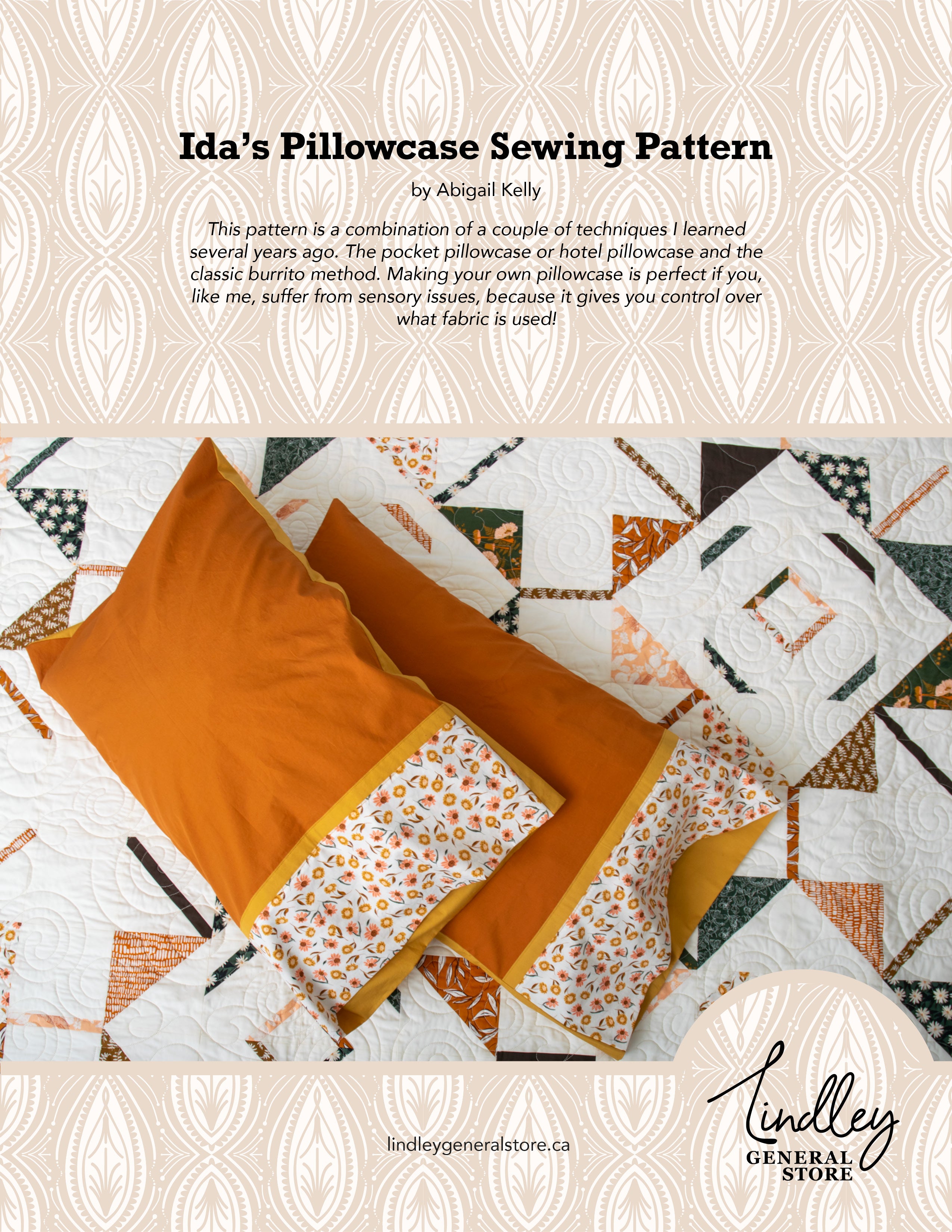Lindley General StoreIda's Pillowcase Sewing Pattern - pdfSewing Patterns