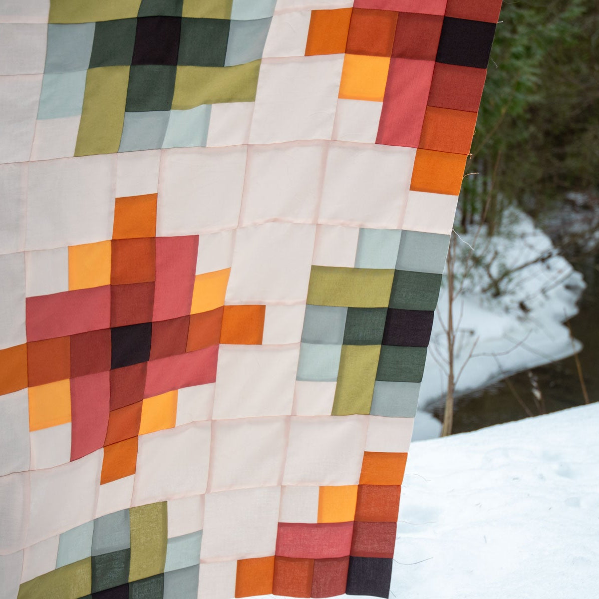 Terracotta Thyme Granny Cabin Fabric Kit