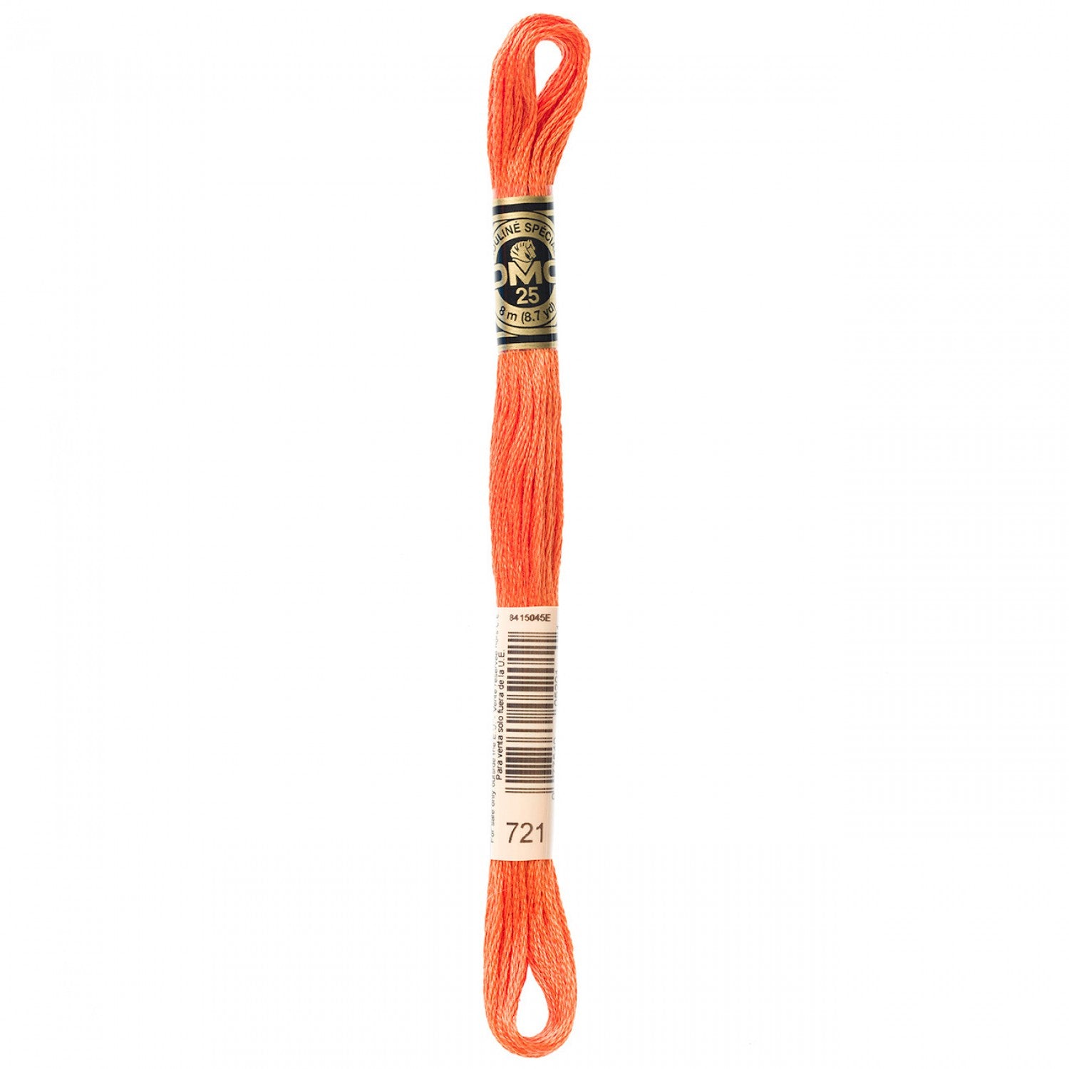 DMC6 - Strand Embroidery Floss 721 Med Orange SpiceThread & Floss
