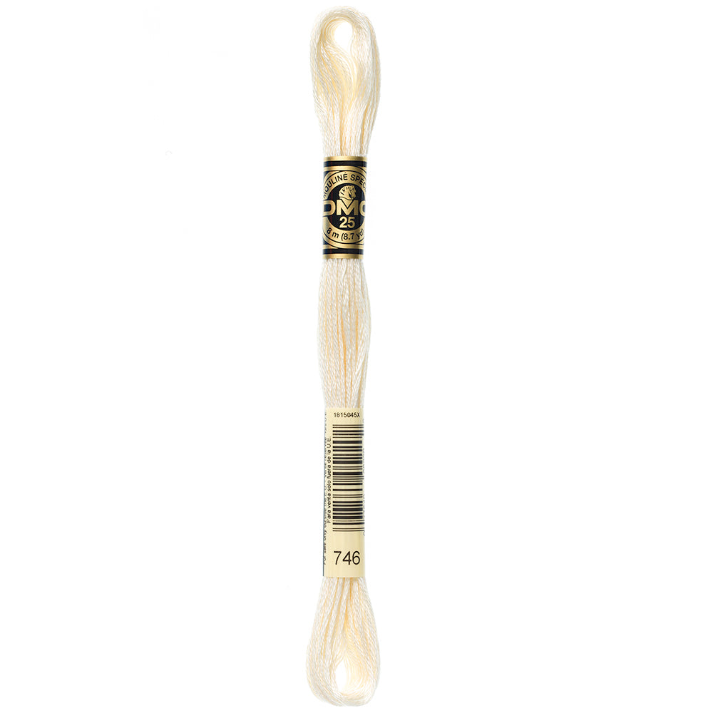 6-Strand Embroidery Floss 746 Off White