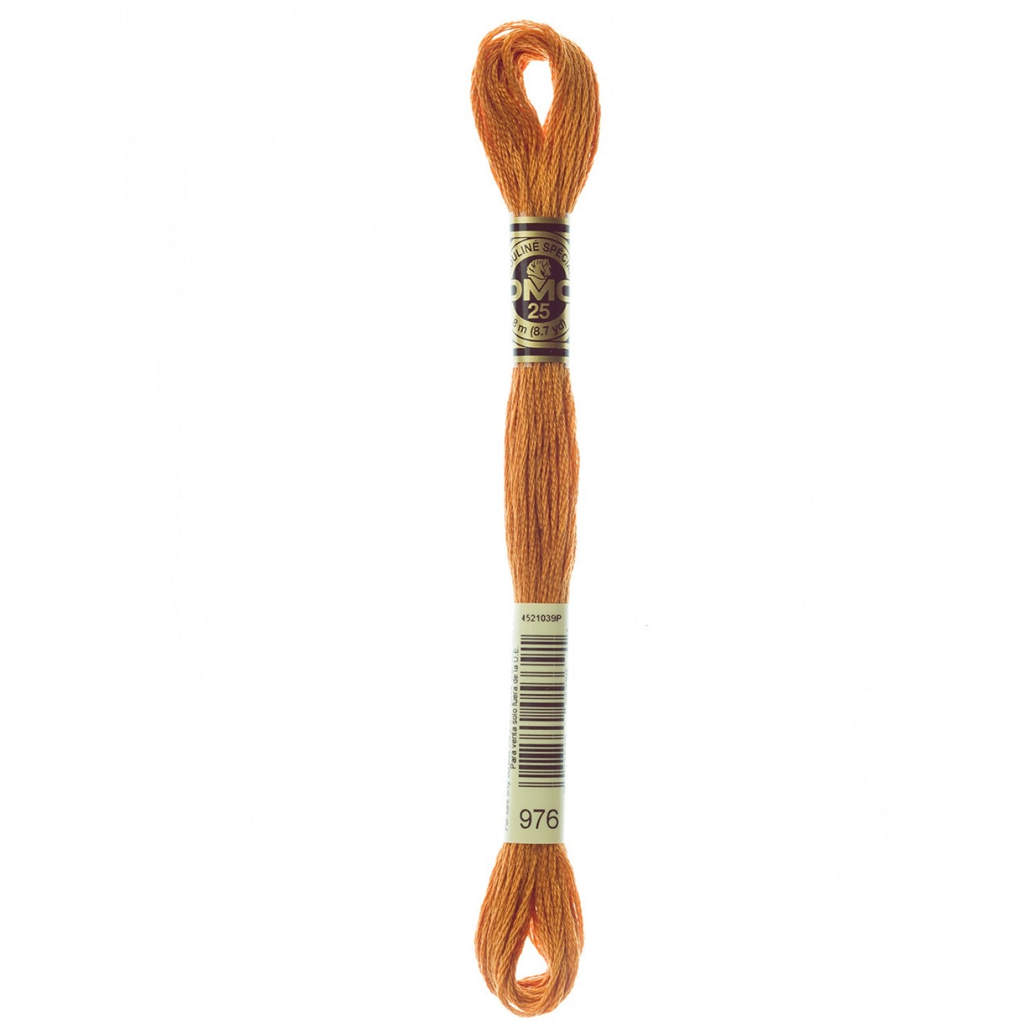 DMC6 - Strand Embroidery Floss 976 Med Gold BrownThread & Floss