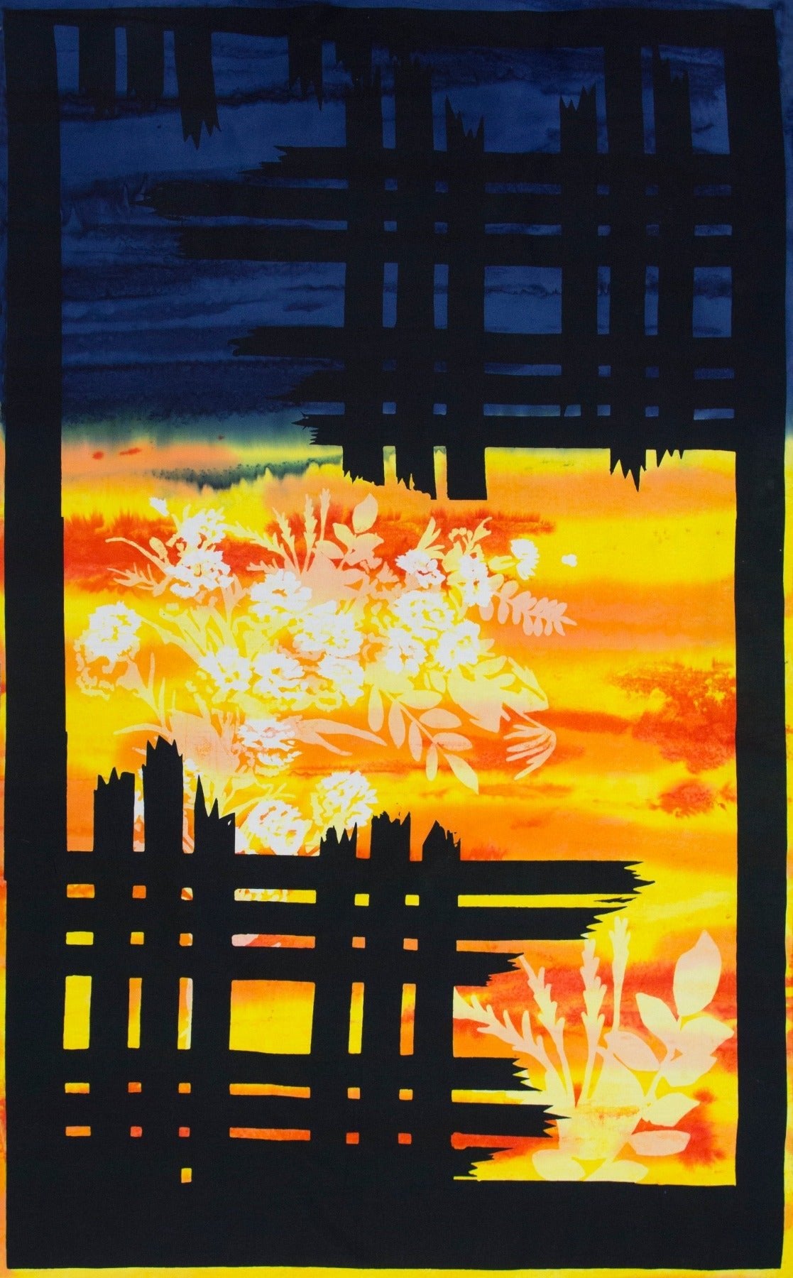 Banyan BatiksCountryside Retreat Batik Fabric PanelFabric