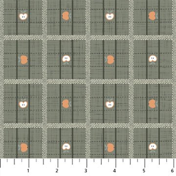 FIGO FabricsKlara Plaid GreenFabric