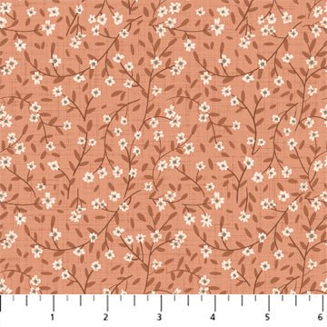 FIGO FabricsKlara Ditsy Floral CoralFabric