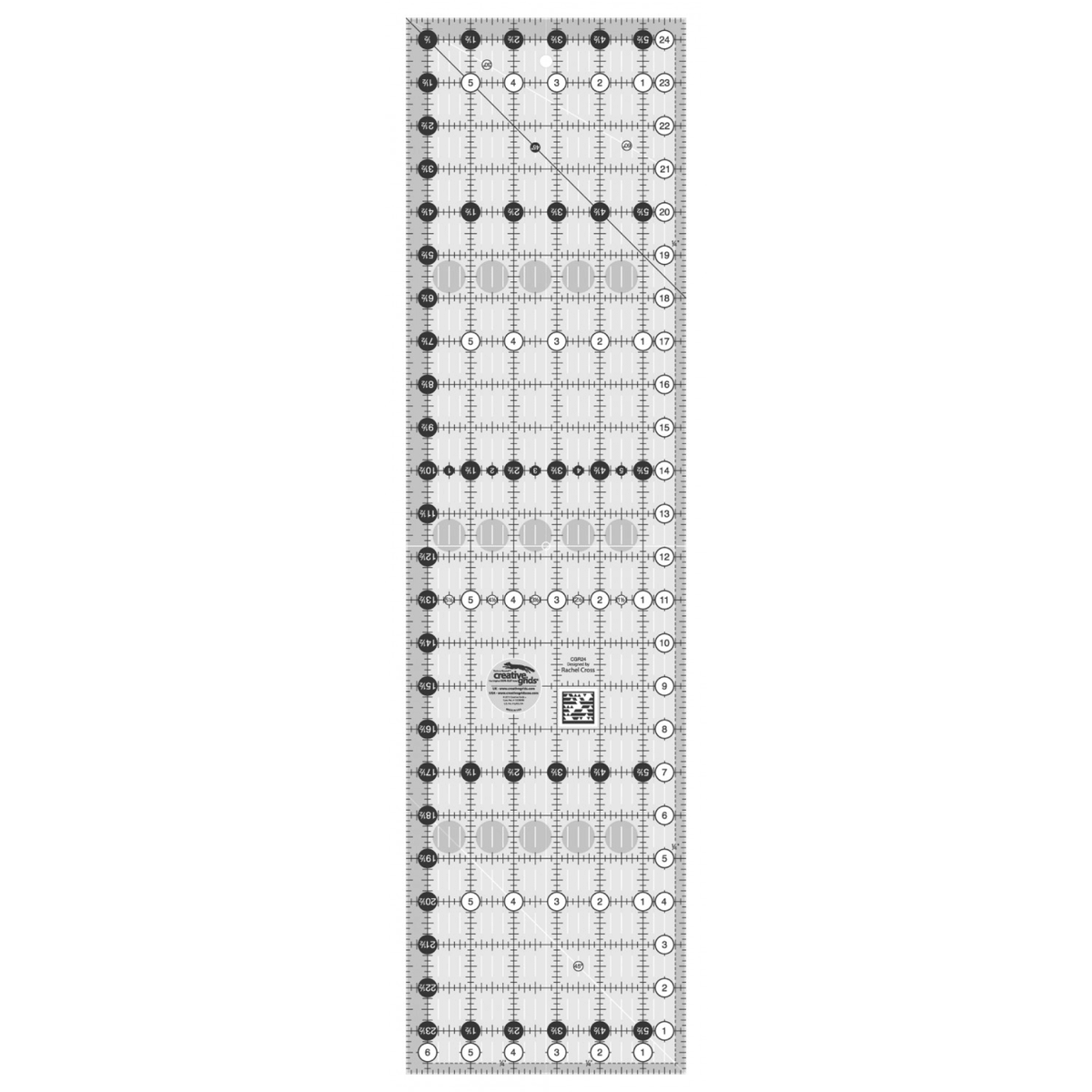 6½in. x 24½in. Non-Slip Rectangle Ruler | Creative Grids