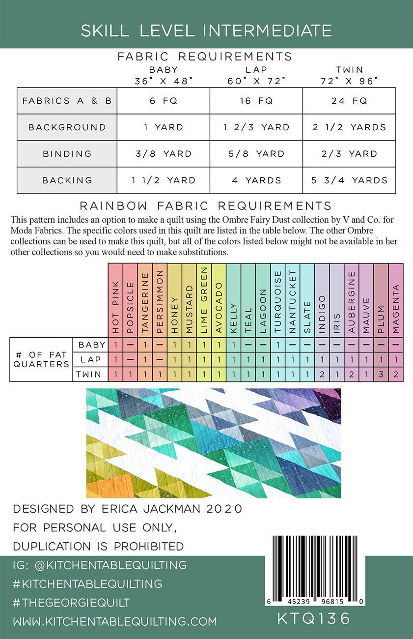 The Georgie Quilt Pattern