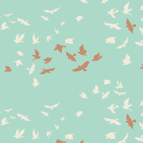 Art Gallery FabricsWinged Quilt Fabric Aves Chatter ShineFabric