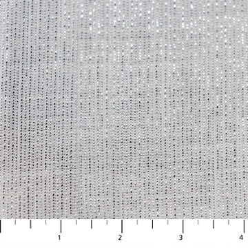 NorthcottLurex Woven White SilverFabric