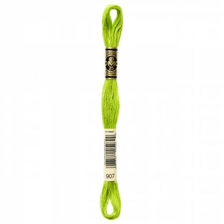 DMC6 - Strand Embroidery Floss 907 Lt Parrot GreenThread & Floss