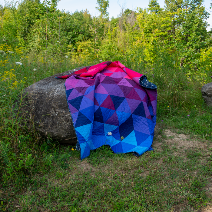 Berry Harvest Triangle Fade Quilt Kit