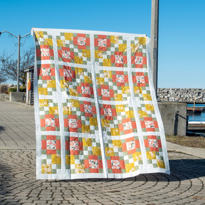 Laura's 4-Patch Rose Garden Quilt Kits