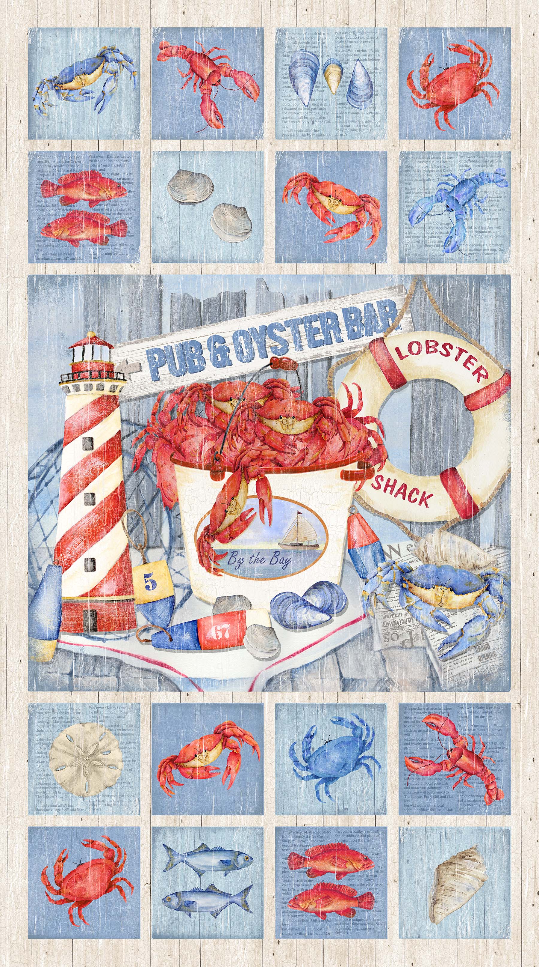 Seafood Shack Quilt Fabric