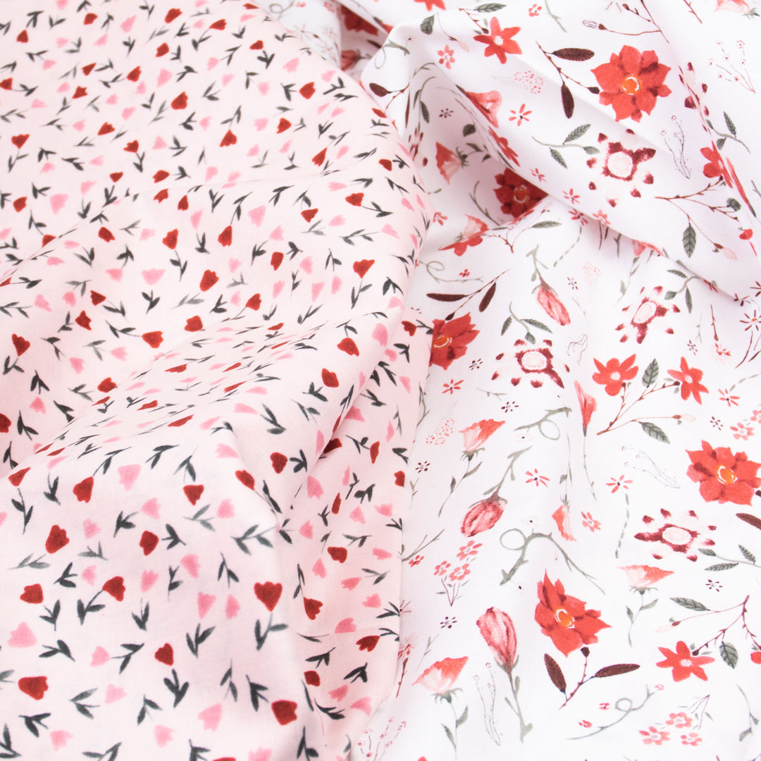 Roses Are Red Quilting Cotton by FIGO Fabrics