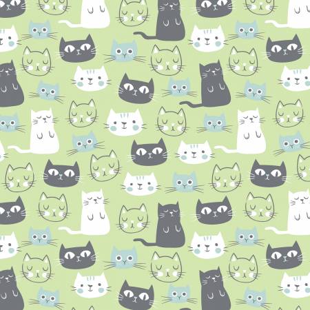 Purrfect Day Quilt Fabric