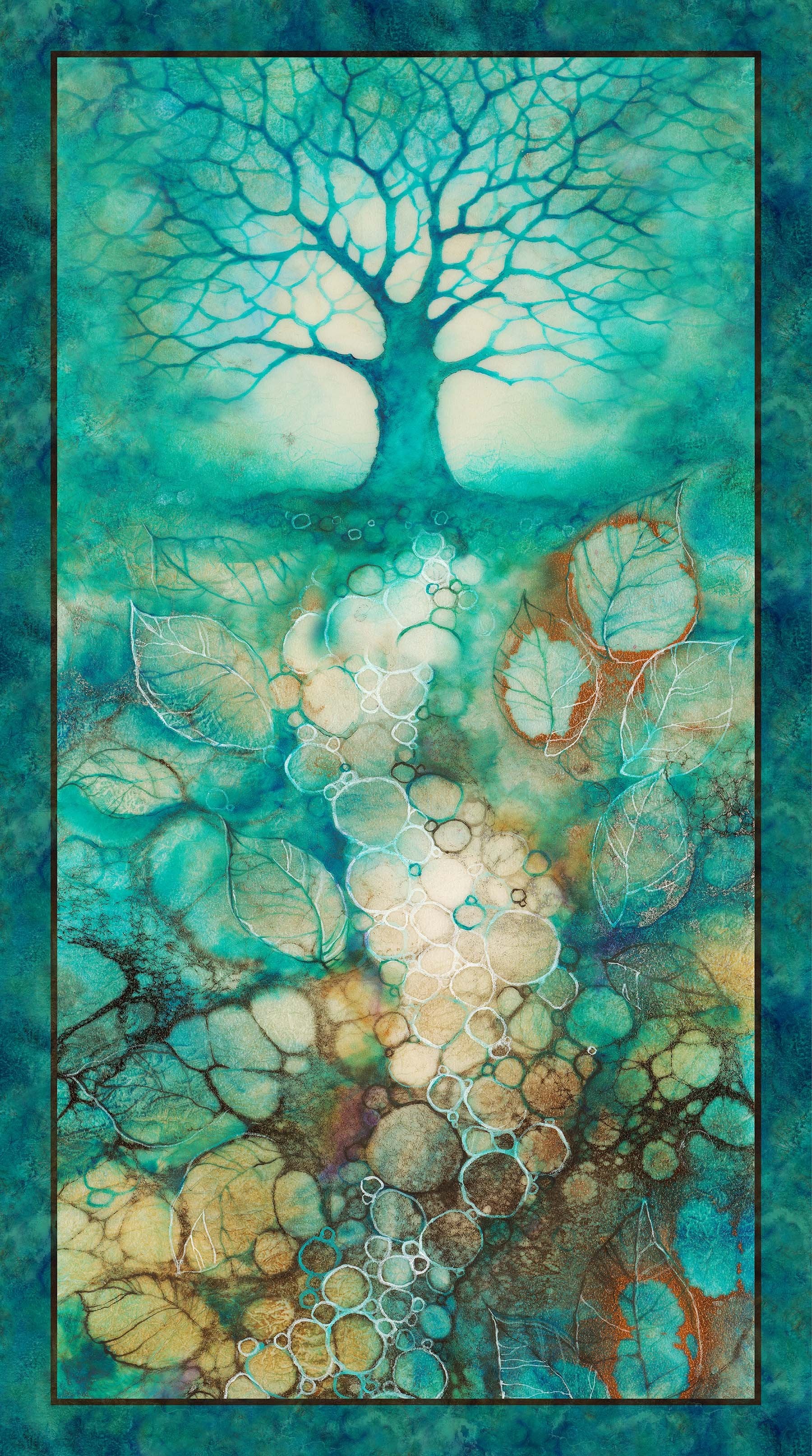 Tree of Wisdom Quilt Fabric by Kerry Darlington for Northcott