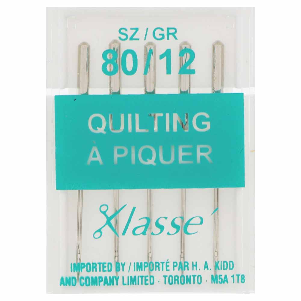 Klassé 80/12 Machine Needles for Quilting