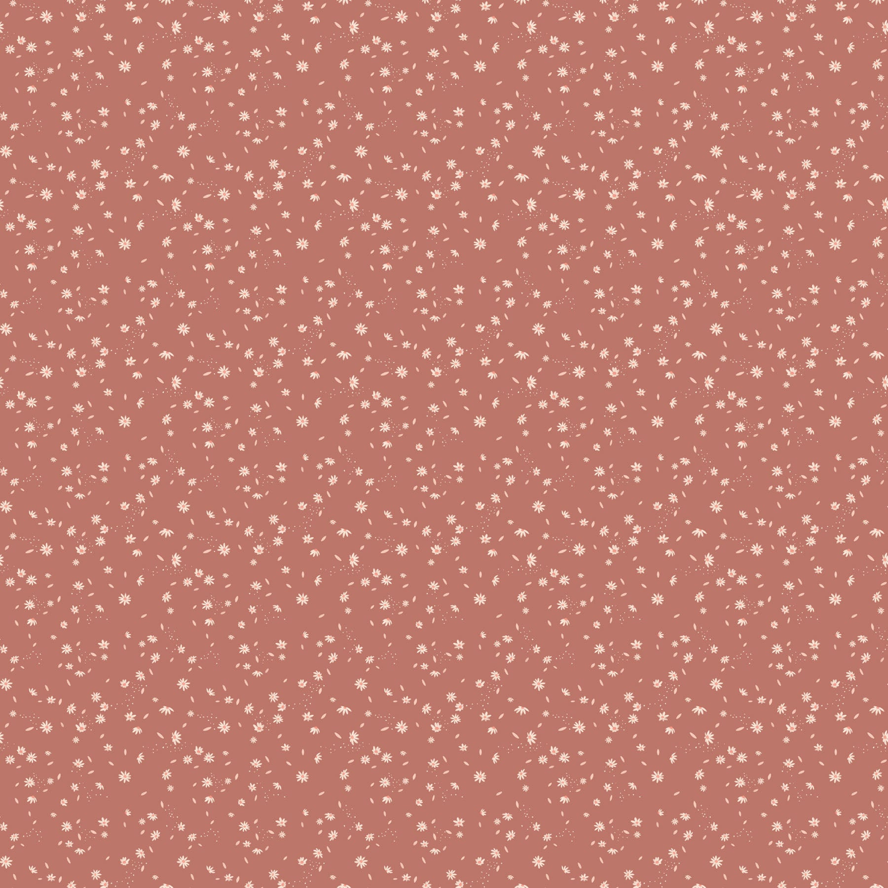 FIGO Fabrics Golden Hour Quilt Fabric Daisy Rust