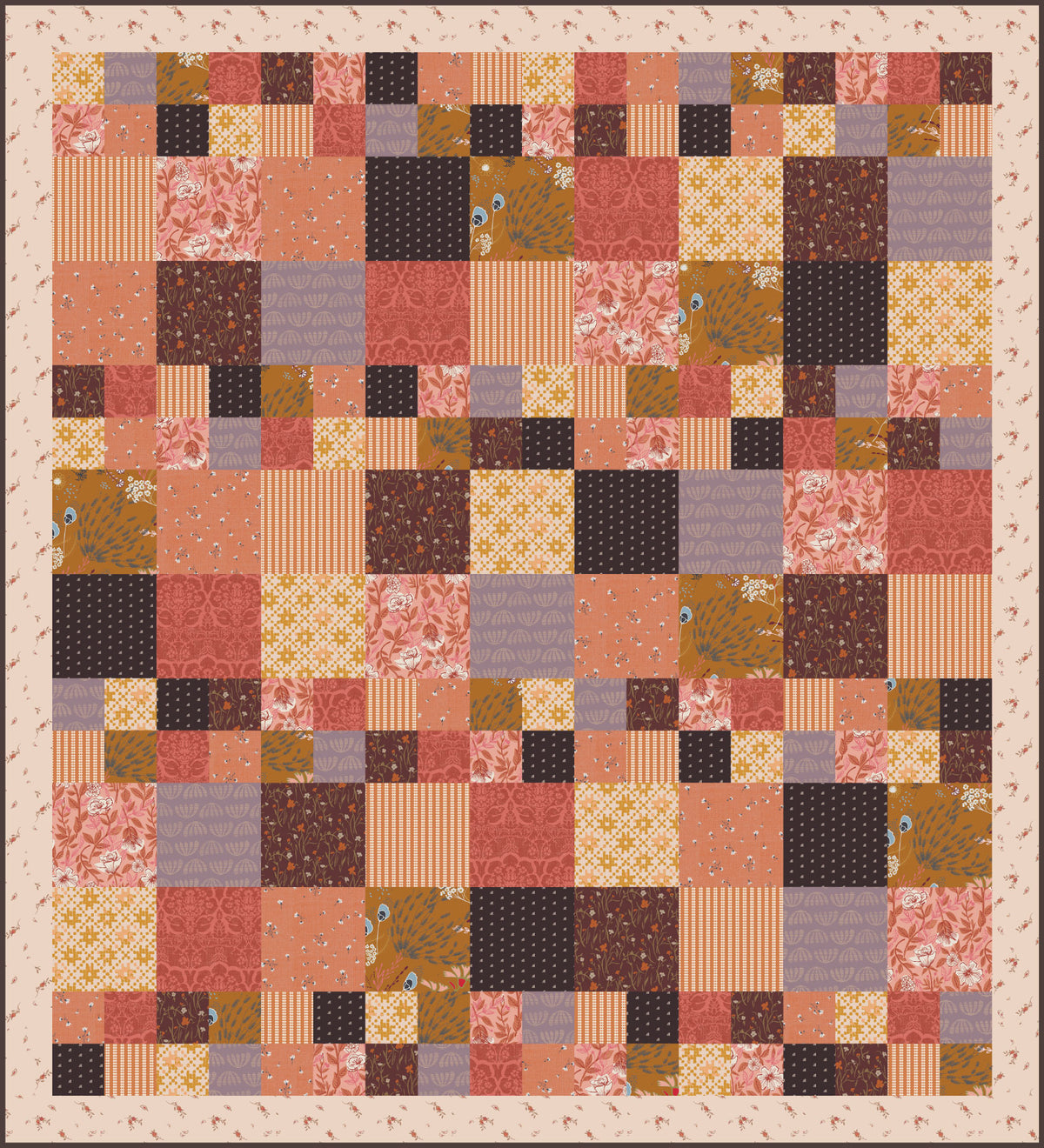 Amber Sunset Mary's Patchwork Quilt Kit