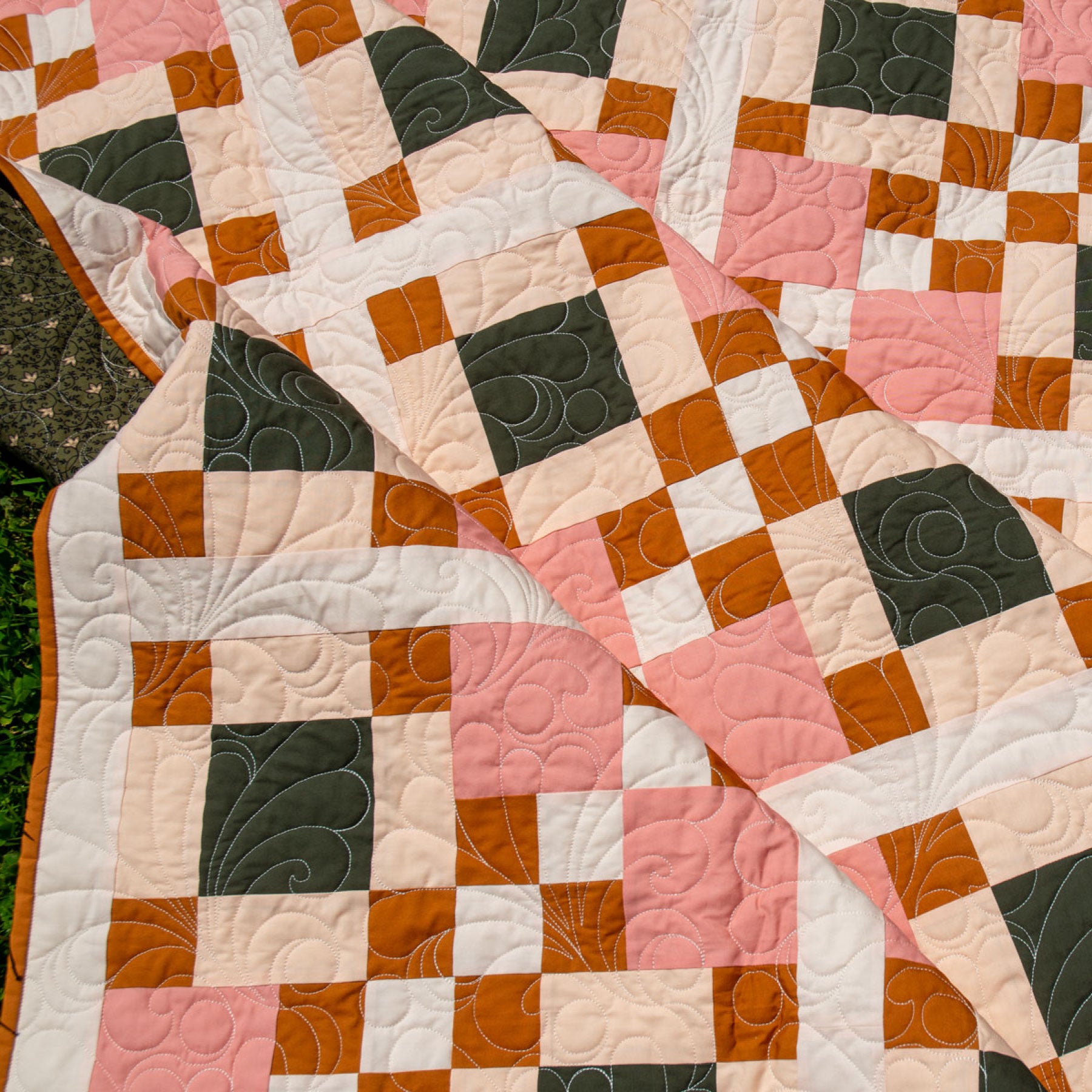 Art Deco Laura's 4-Patch Small Throw Fabric Kit