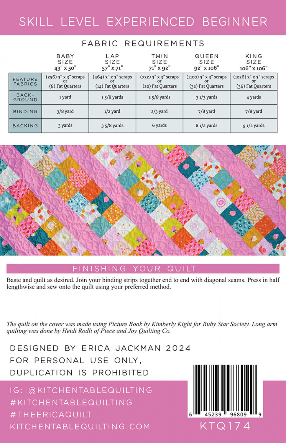 The Erica Quilt by Kitchen Table Quilting