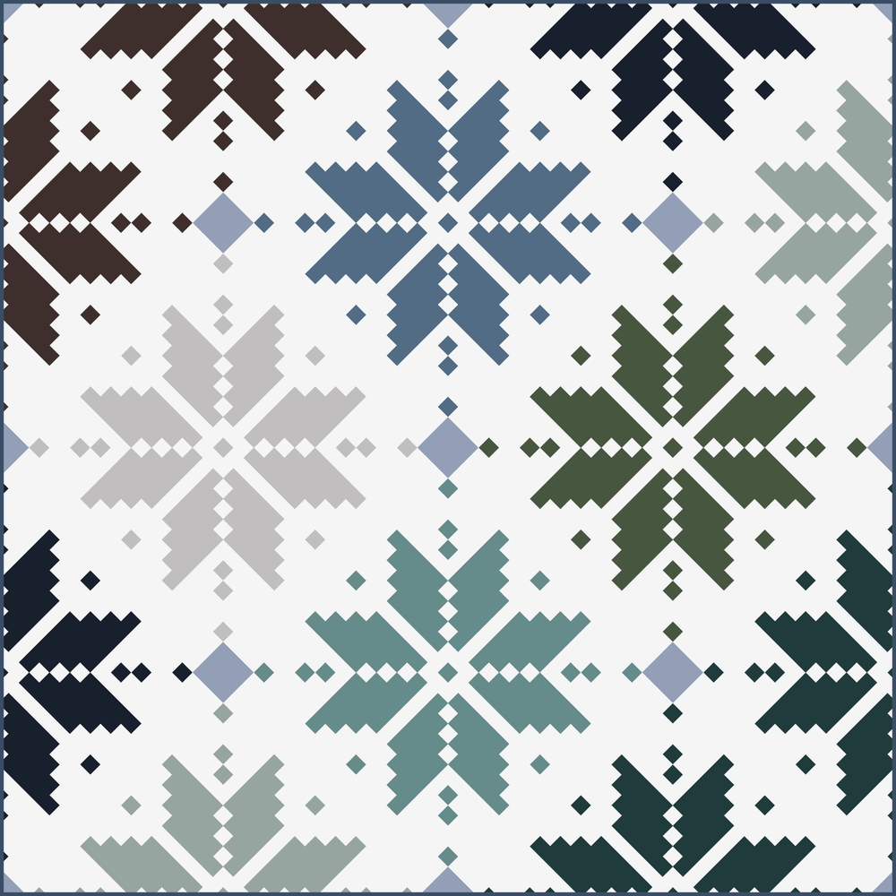 Art Gallery FabricsNorth Wind Knitted Star Fabric KitQuilt Kits