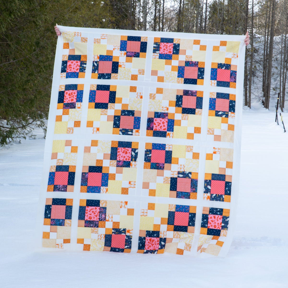 Laura's 4-Patch Quilt Pattern by Meaford Pattern Press