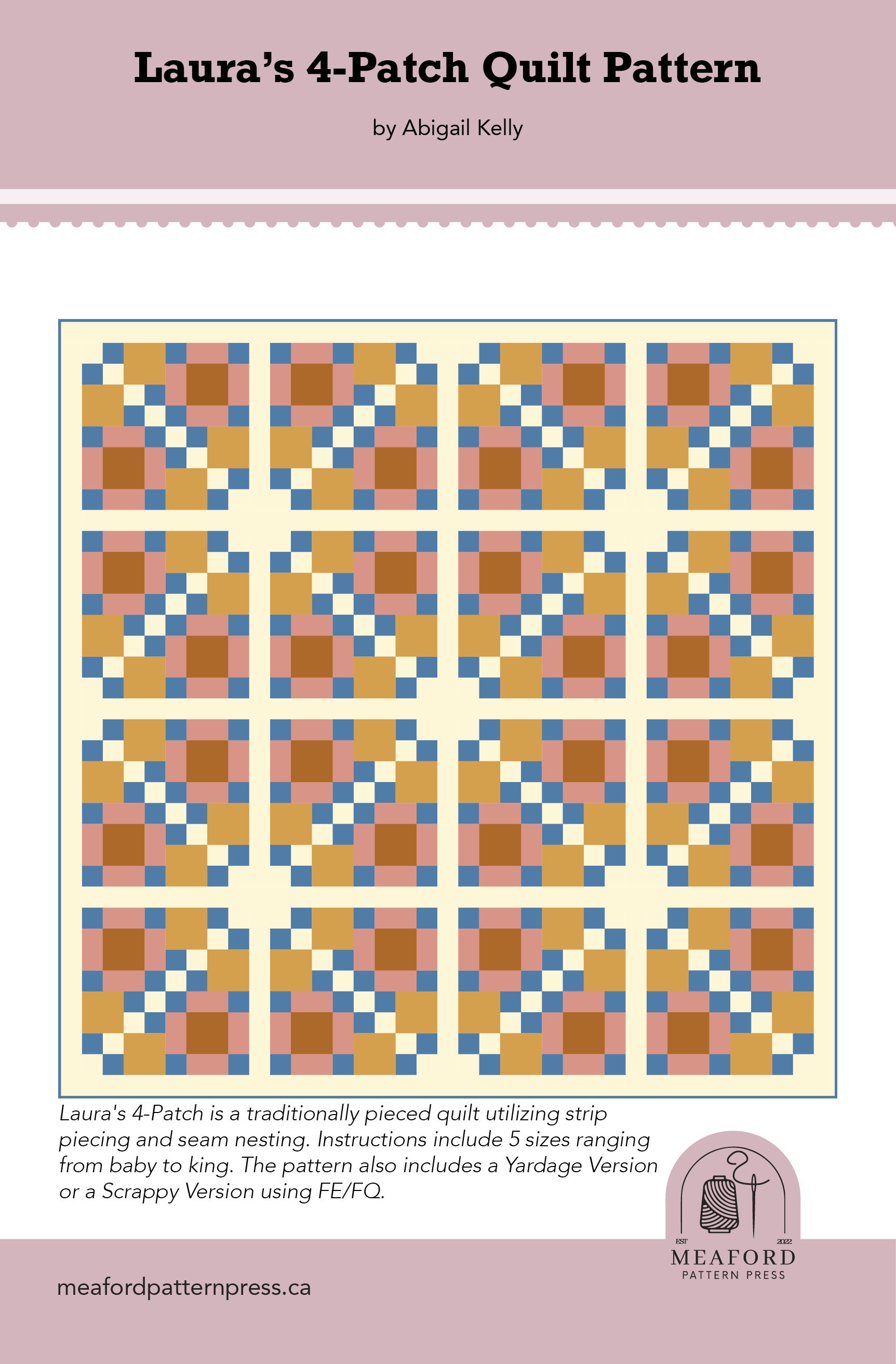 Laura's 4-Patch Quilt Pattern