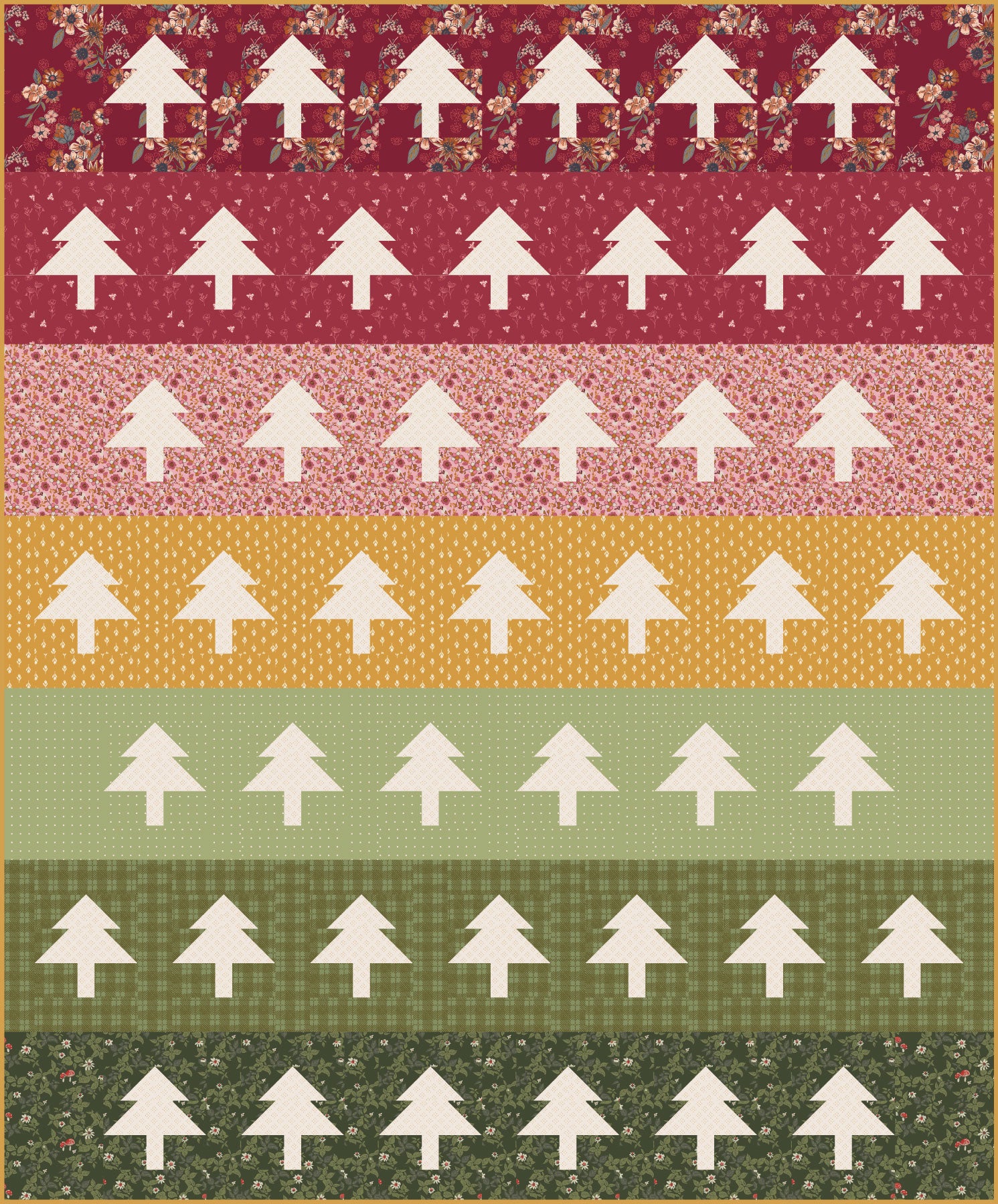Faithful Forest Tree Rows Quilt Kit