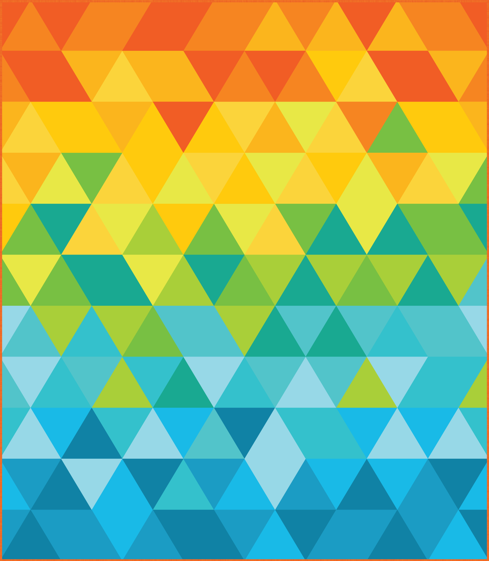 Horizon Triangle Fade Fabric Kit