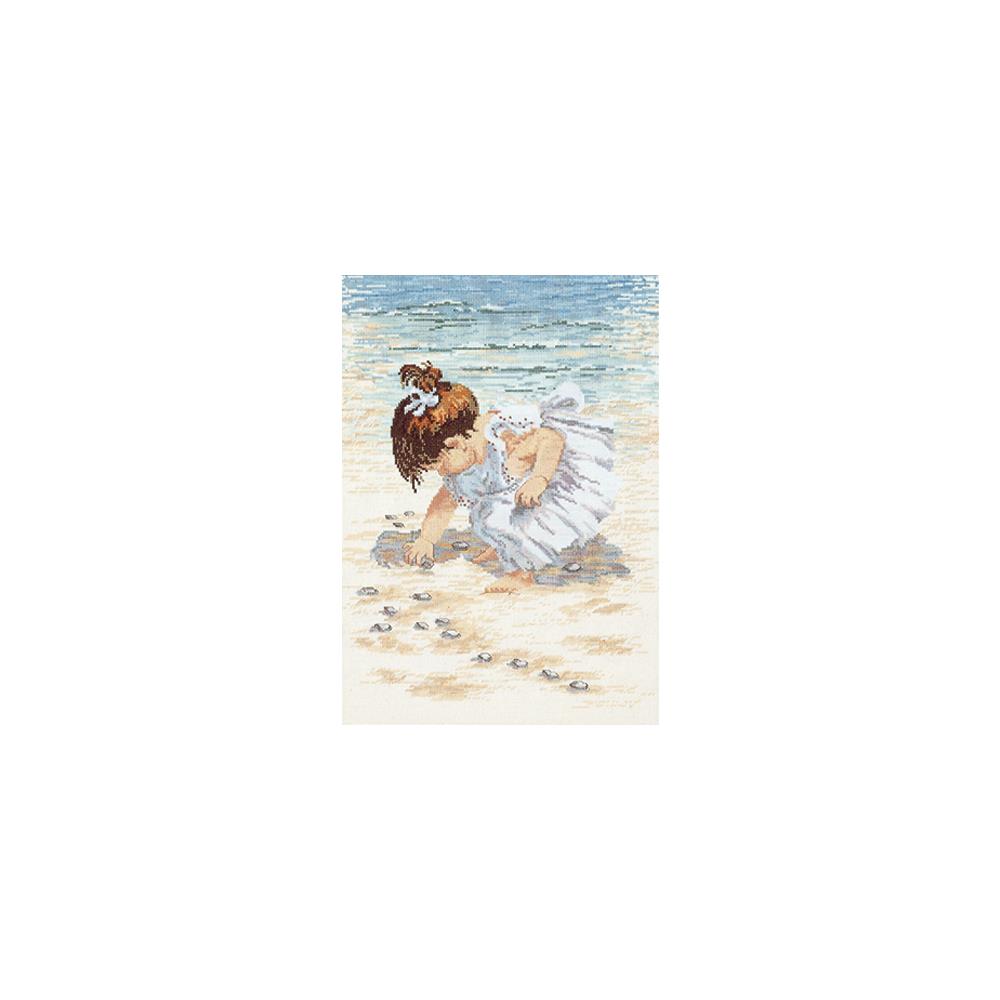 Collecting Shells Counted Cross Stitch Kit by Janlynn (4931924623405)