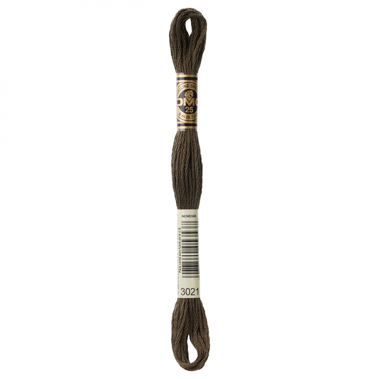 DMC 6-Strand Embroidery Floss 3021 Very Dk Brown Grey (4507822686253)