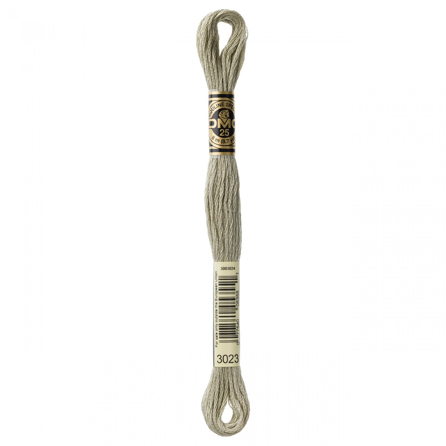 DMC 6-Strand Embroidery Floss 3023 Light Brown Grey (5910232596645)