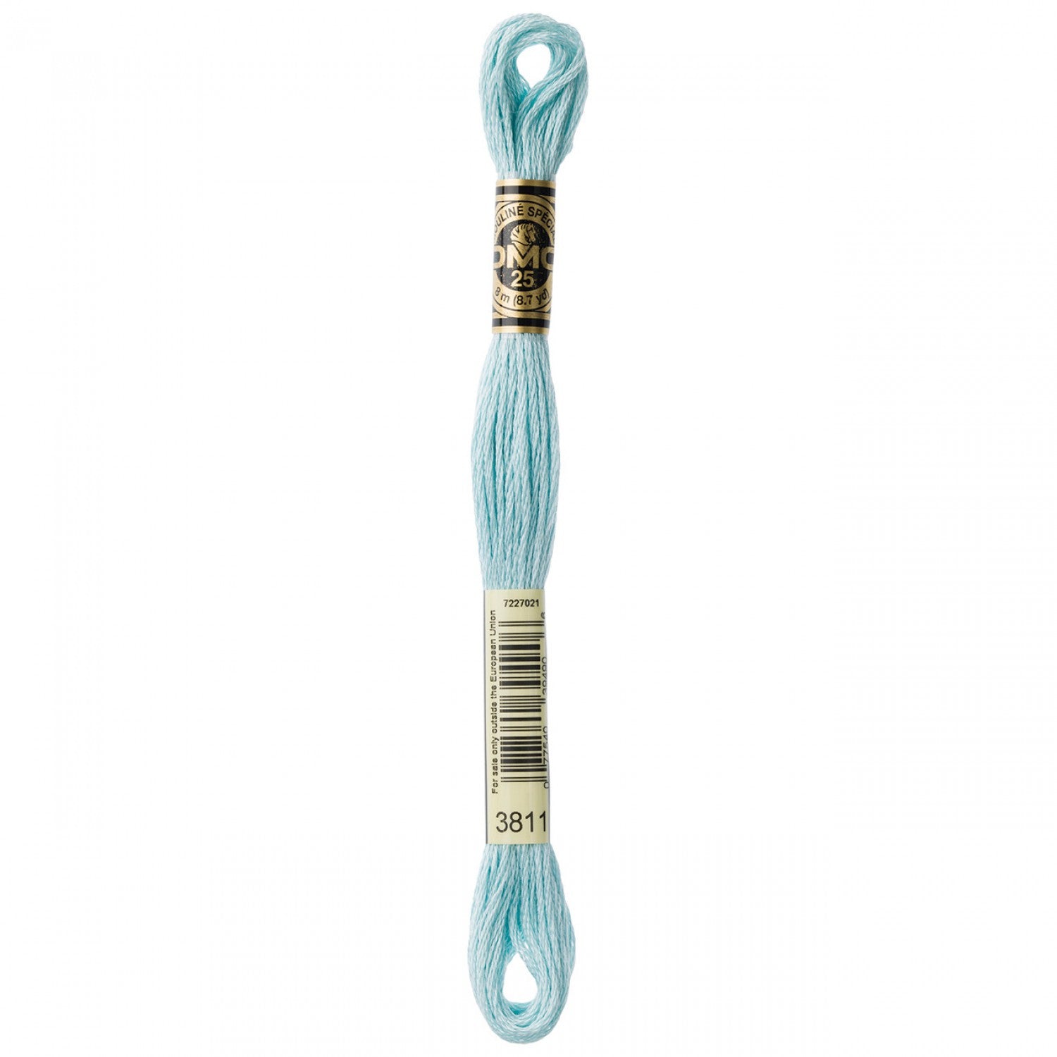 6-Strand Embroidery Floss 3811 Very Lt Turquoise (6186125230245)