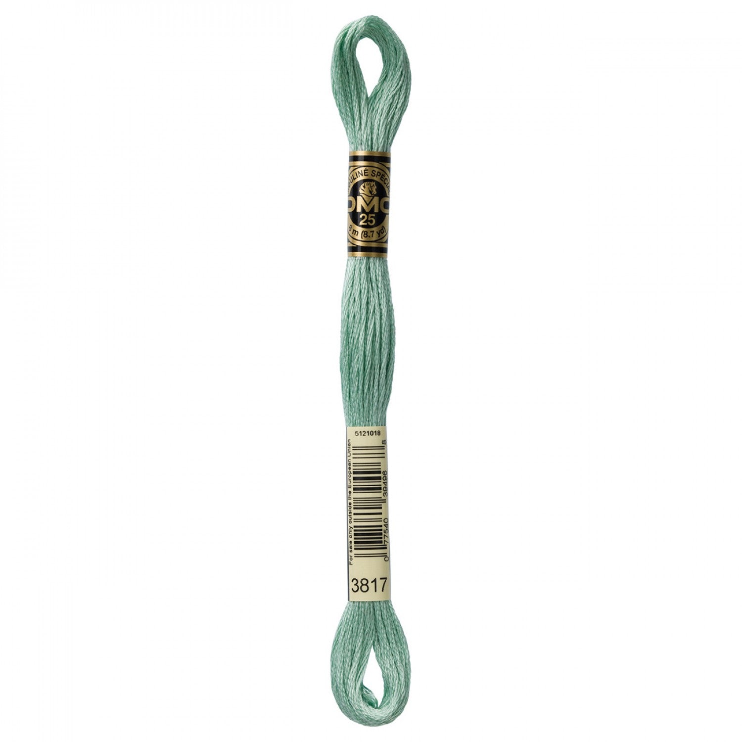 DMC 6-Strand Embroidery Floss 3817 Celadon Green (4777347416109)