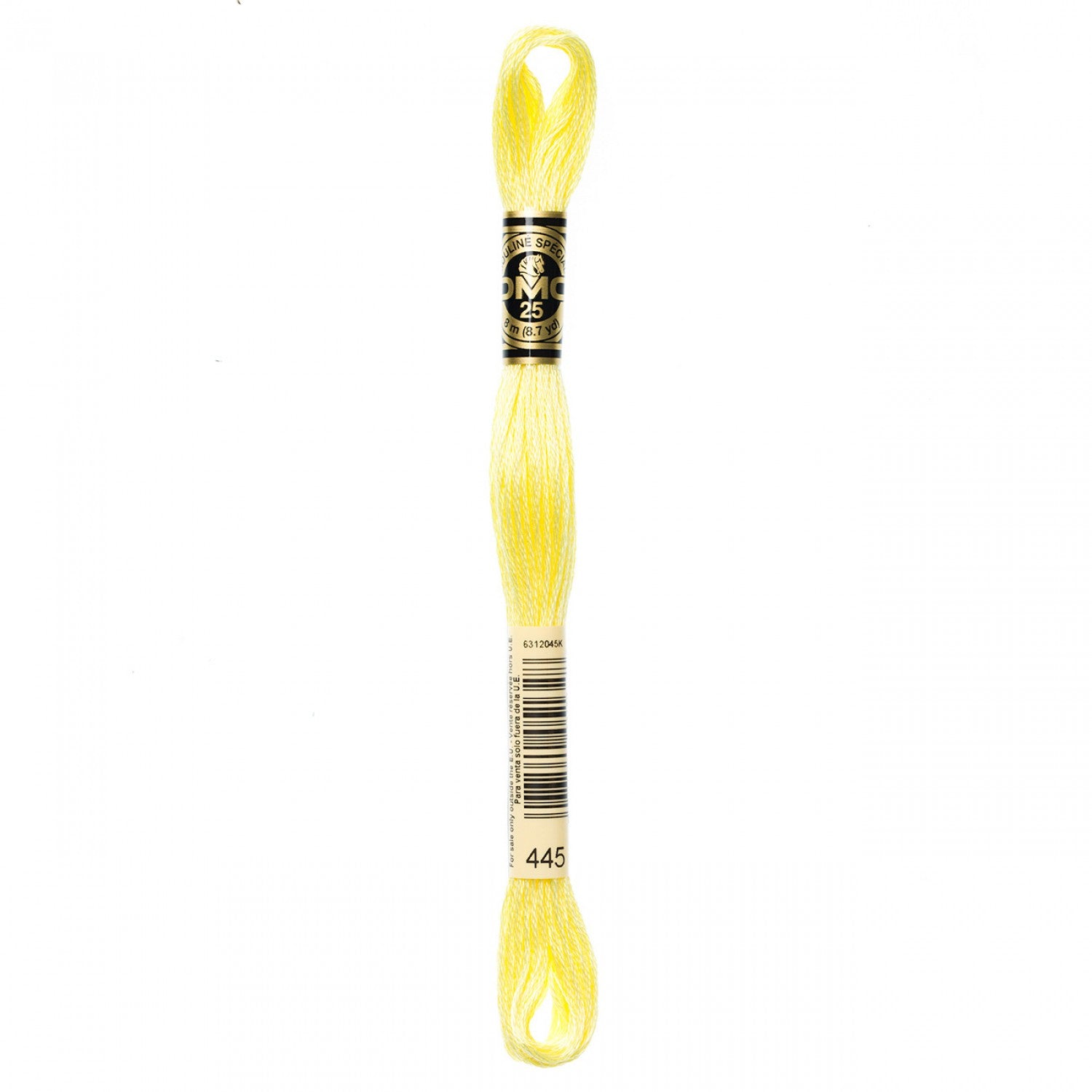 6-Strand Embroidery Floss 445 Lt Lemon (4515779280941)