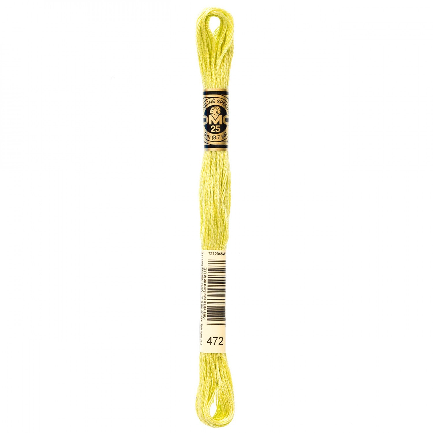 6-Strand Embroidery Floss 472 Ultra Light Avocado Green (4515797467181)