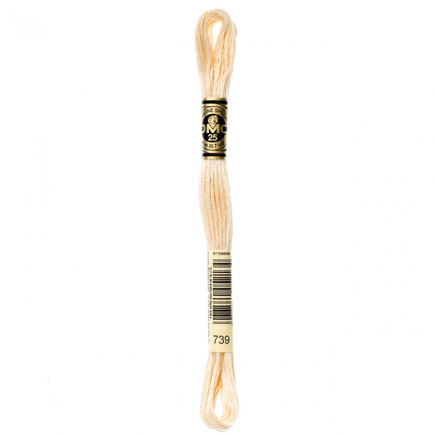 DMC 6-Strand Embroidery Floss 739 Ultra Very Lt Tan (5244218081445)