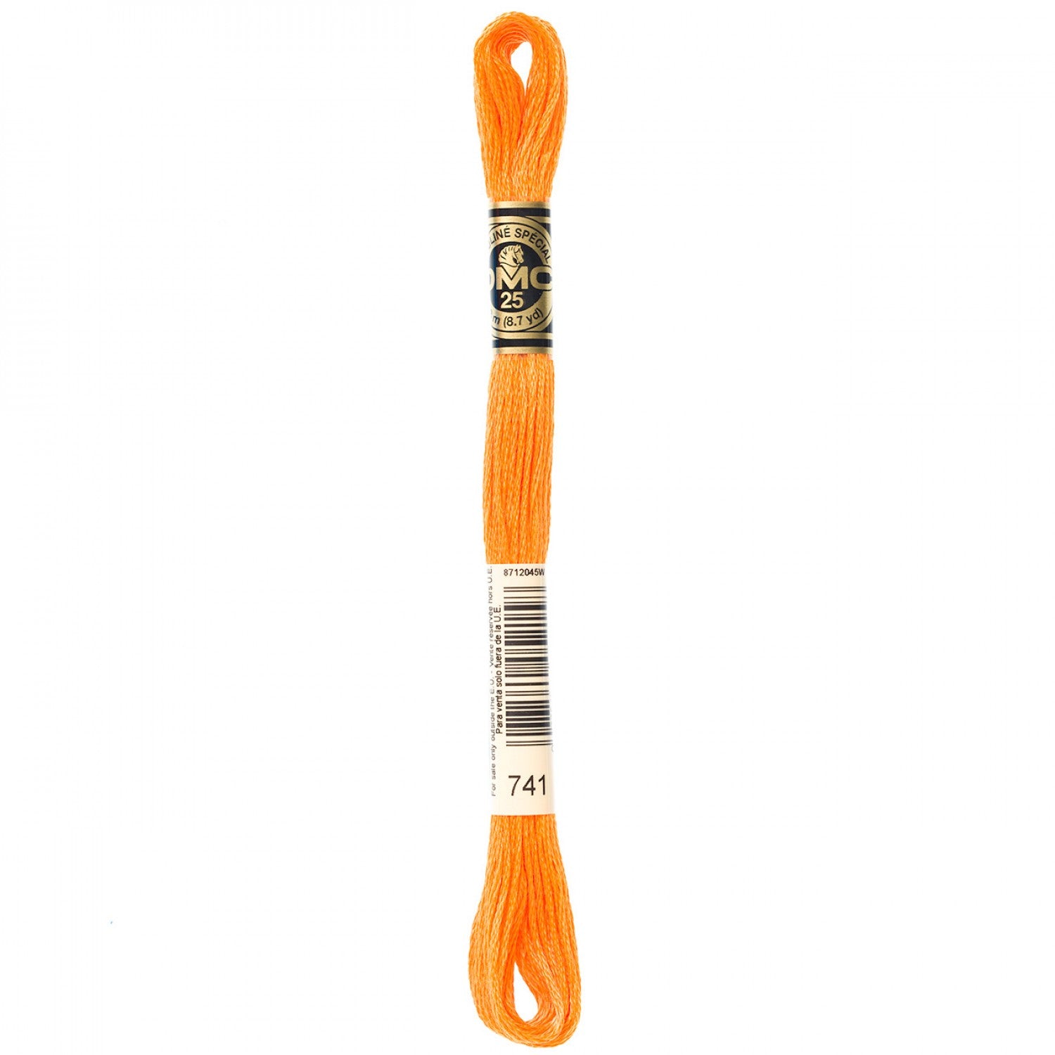 6-Strand Embroidery Floss 741 Med Tangerine (4608657031213)