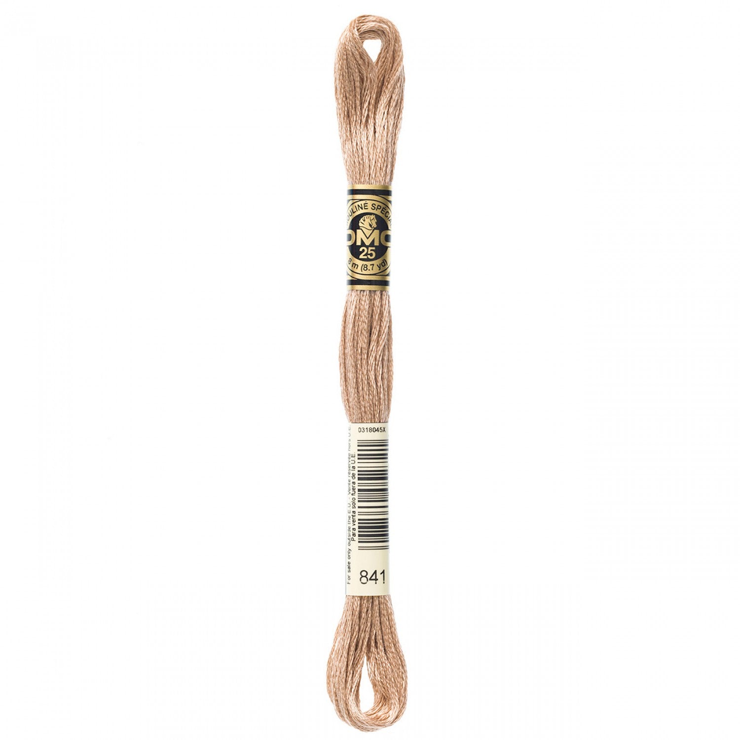 6-Strand Embroidery Floss 842 Very Lt Beige Brown (4519382679597)