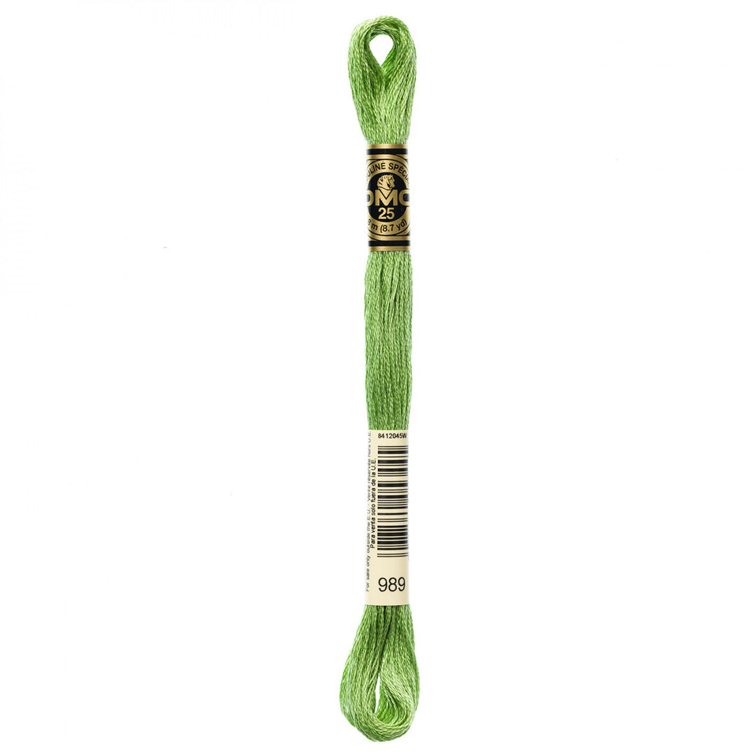 DMC 6-Strand Embroidery Floss 989 Forest Green (5247473123493)