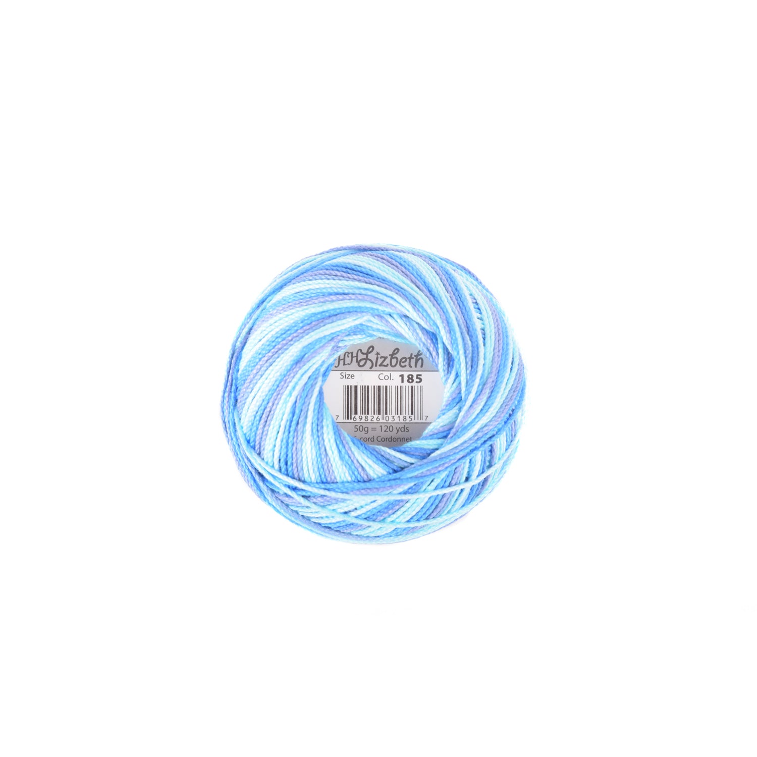 Lizbeth Cordonnet Cotton Thread Artic Waters 185 (664591958061)