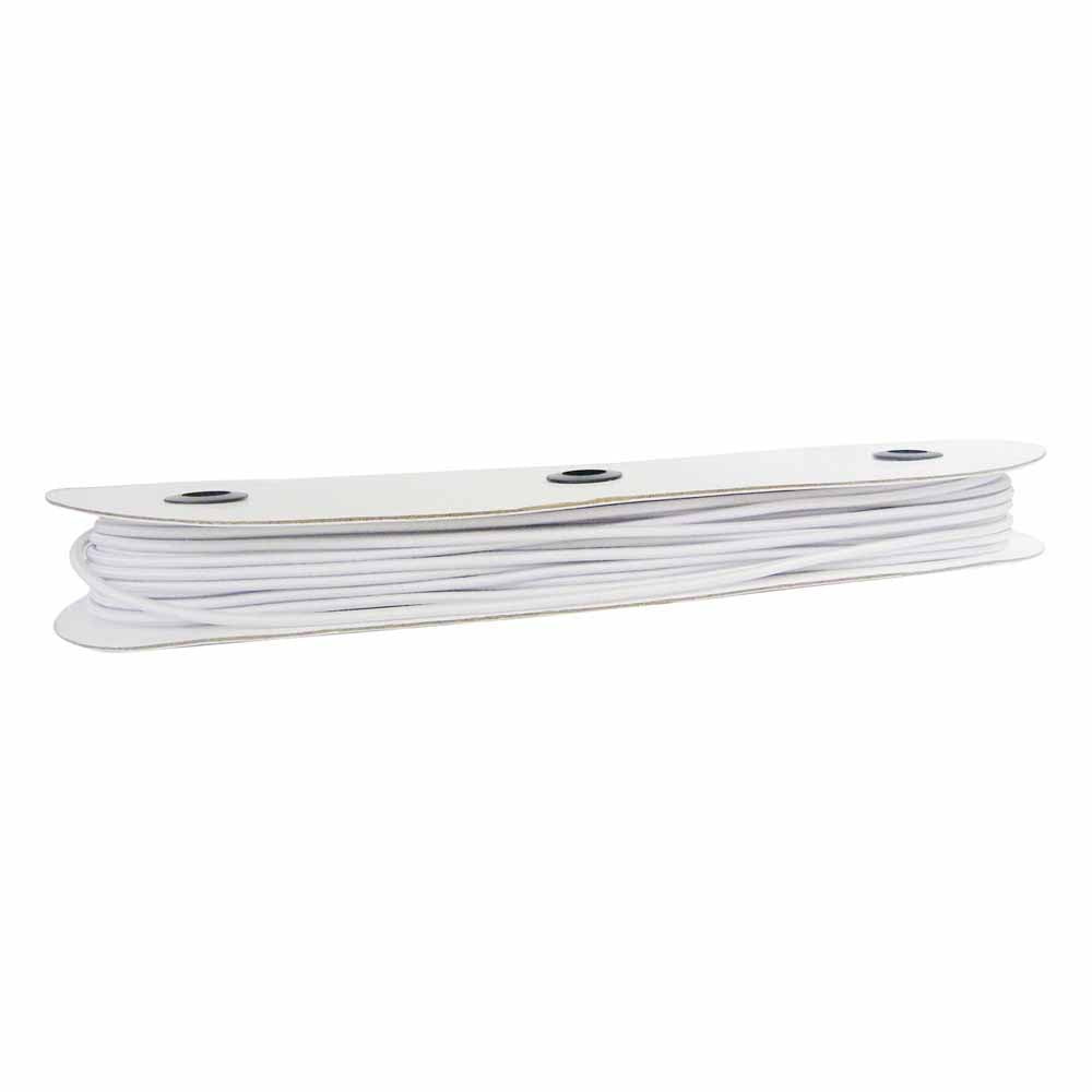 UNIQUE 3.2mm Elastic Cord White (4288496926765)
