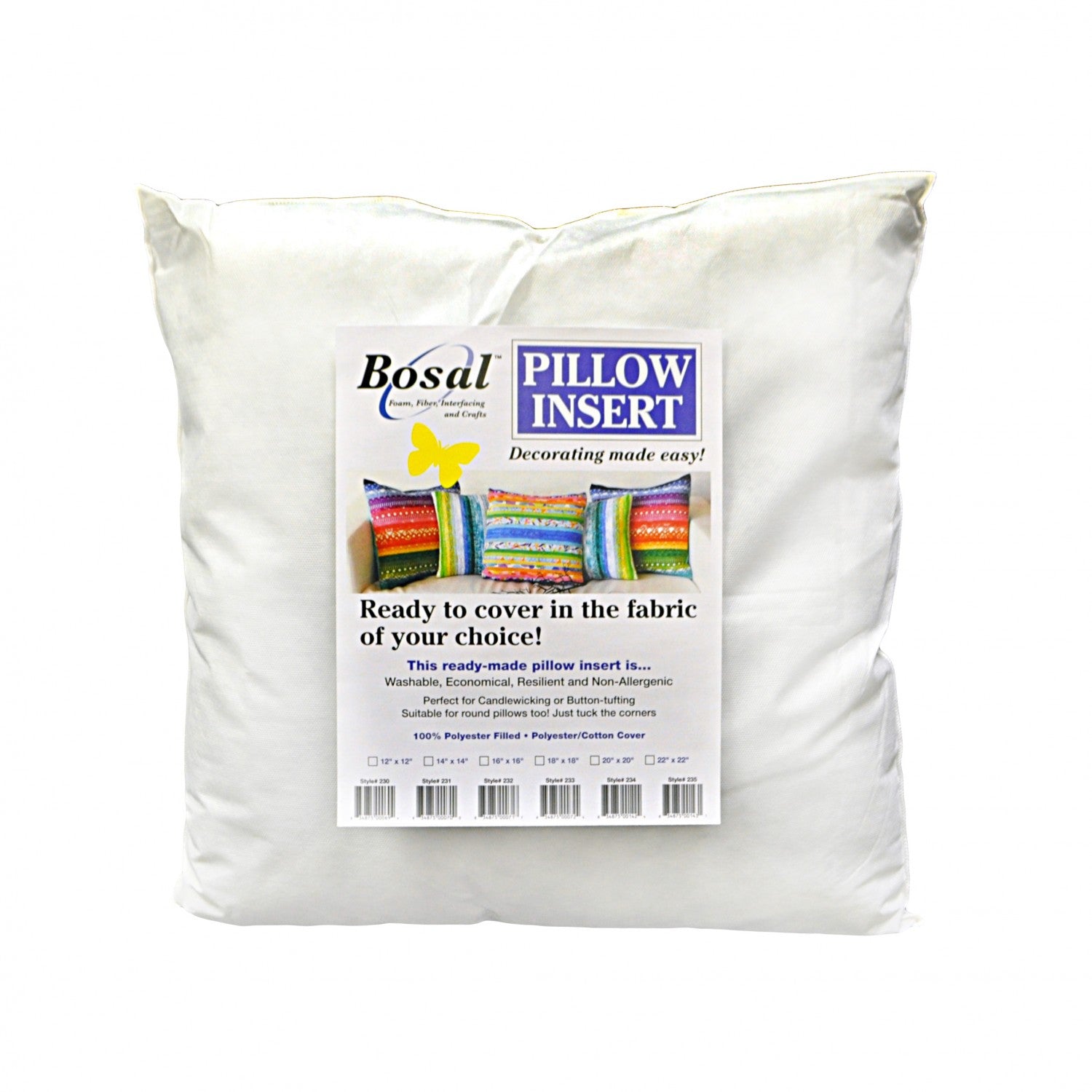 20in. Pillow Form Polyester (6042704511141)