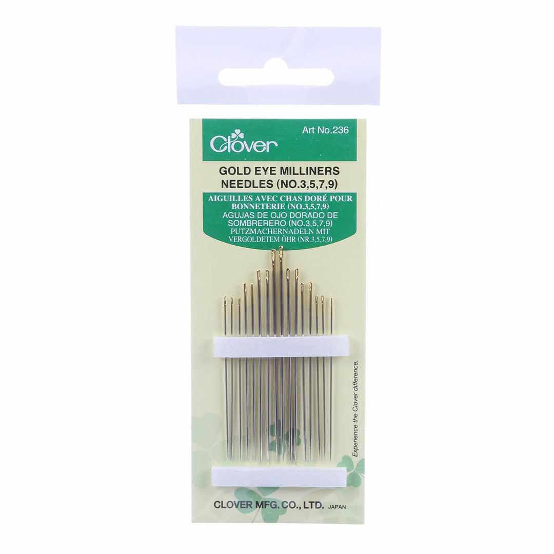 Milliners Needles Gold Eye Assorted 16ct (4520905244717)