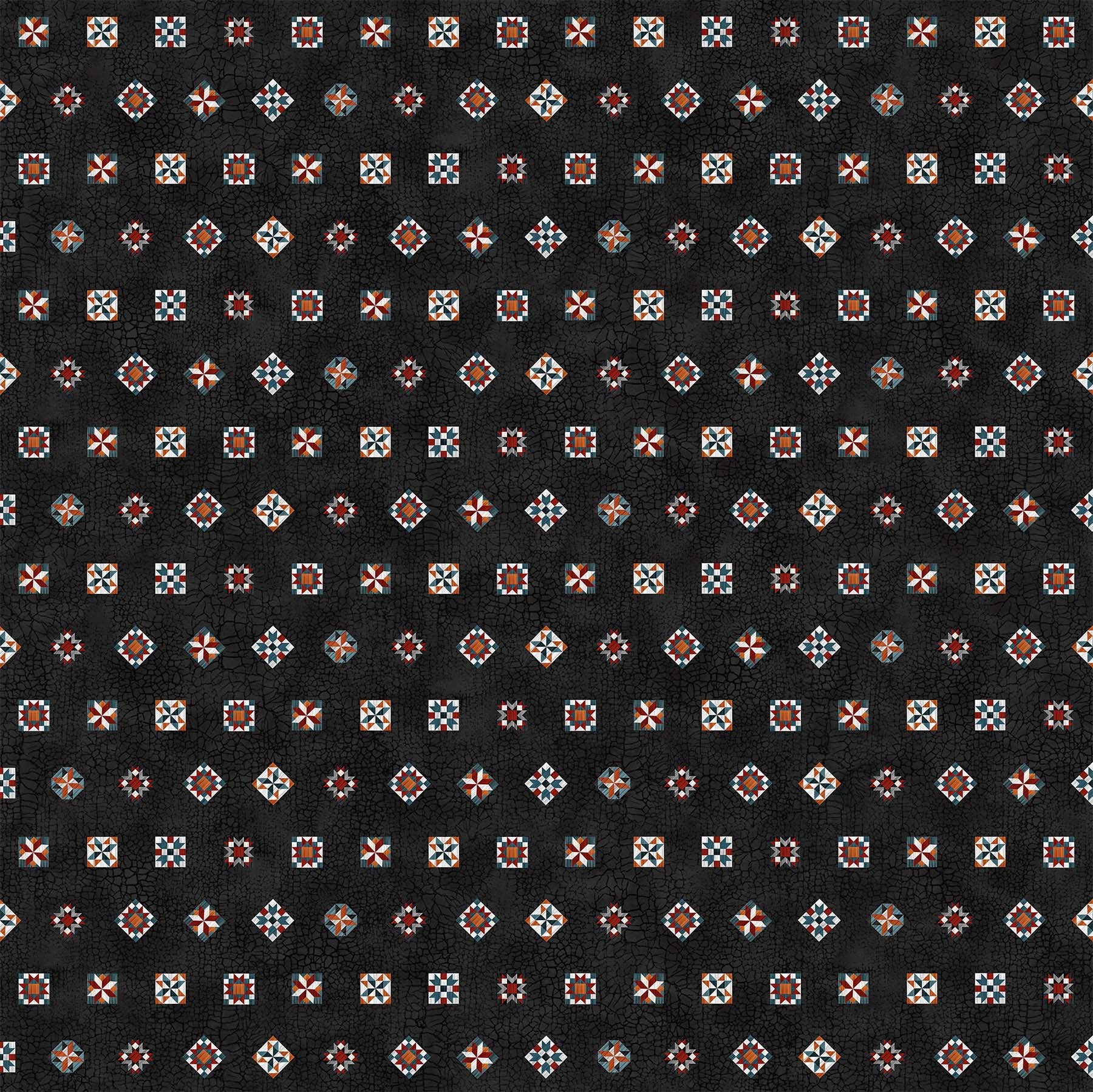 Homegrown Happiness Quilt Fabric Barn Quilts Black | Northcott